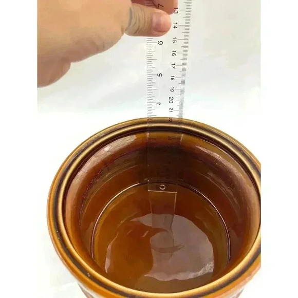 VTG Brown Ceramic Glazed Oven to Table Tureen by Adams Micratex Made in England - Picture 2 of 9